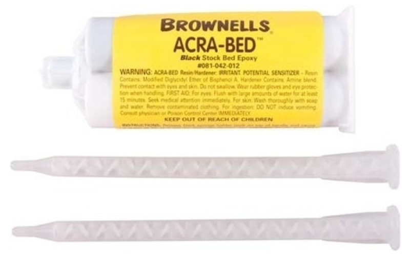 Brownells Acra-bed pre-colored epoxy refill black 50ml